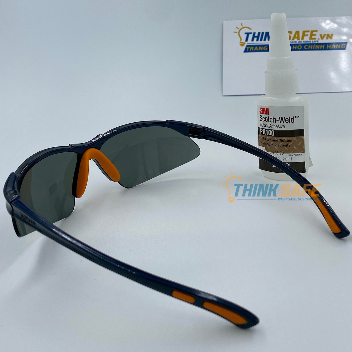 Kính bảo hộ Kings KY312 màu đen chống chói, chống tia uv, chống bụi đi đường Kính bảo vệ mắt - Thinksafe