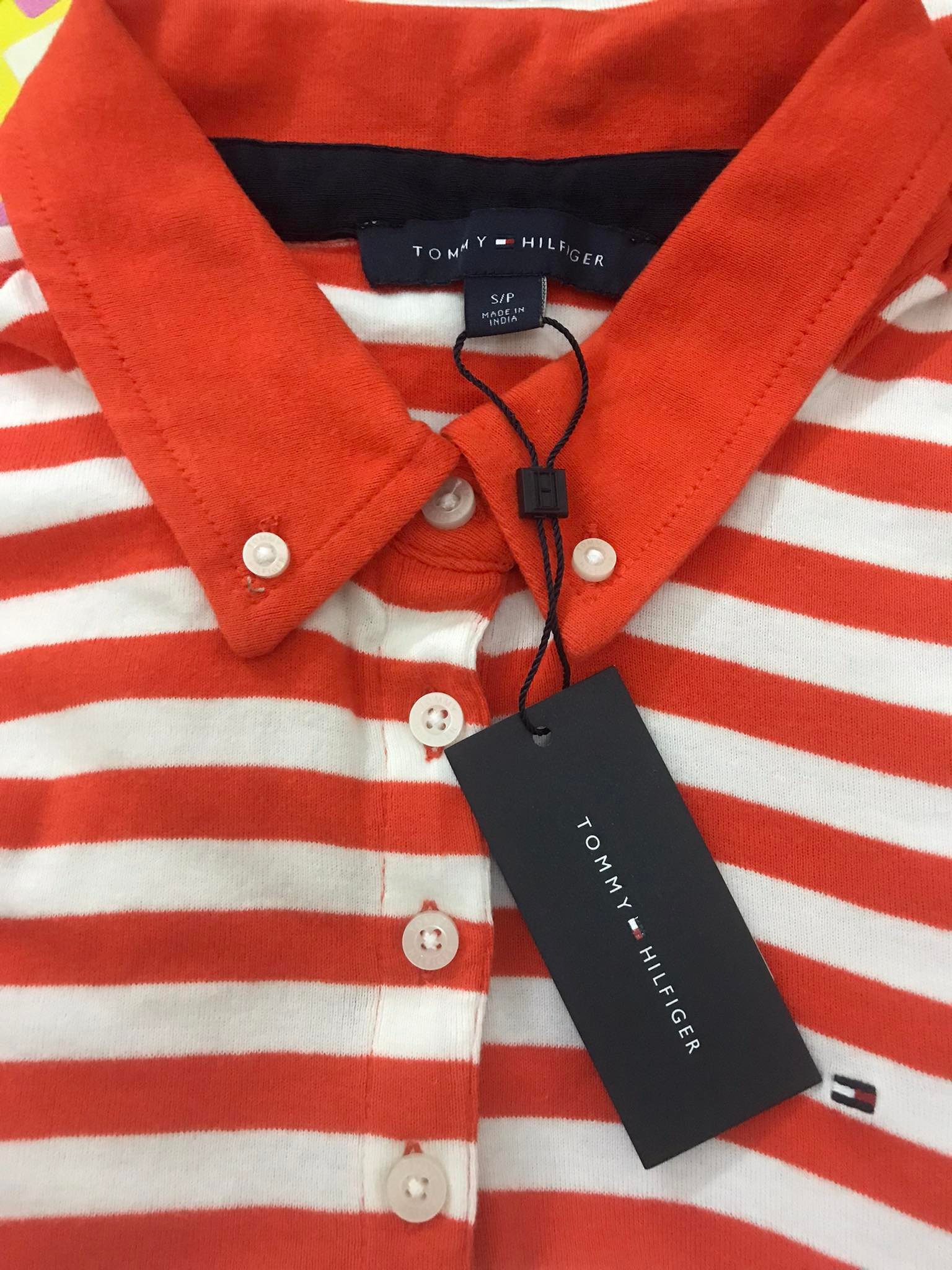 Áo polo sọc nữ Tommy Hilfiger size S (dưới 56kg)
