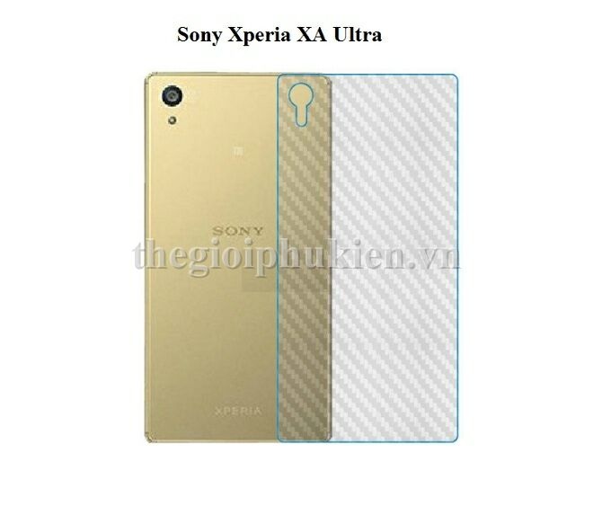 Miếng dán vân Carbon, các bon mặt lưng cho Sony Xperia XA Ultra