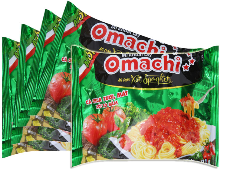 2 Thùng 30 gói mì khoai tây Omachi tôm chua cay Thái 80g