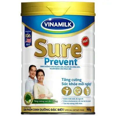 Sữa bột Vinamilk Sure Prevent 900g (Hộp thiếc)