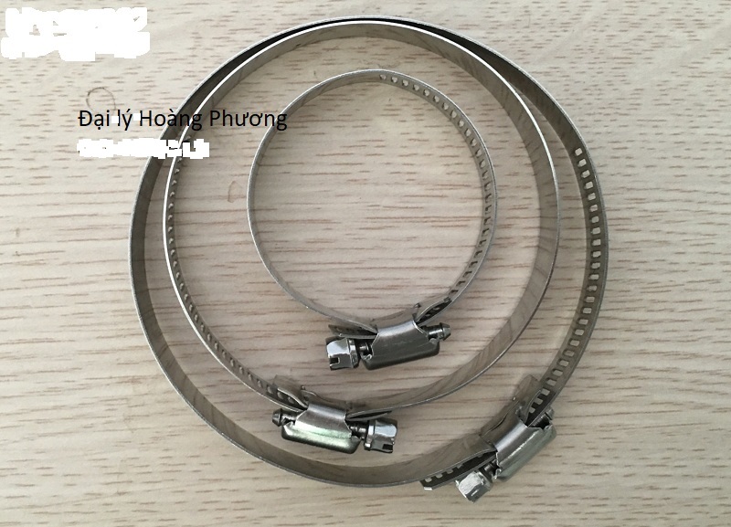 3 chiếc Đai xiết inox to Đường Kính 302mm-358mm