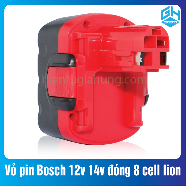 Vỏ pin Bosch 12v 14v đóng 8 cell lion
