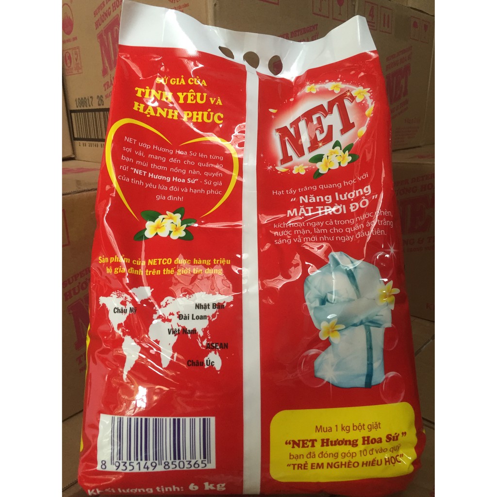 [Freeship] Bột Giặt NET  Hương Hoa Sứ