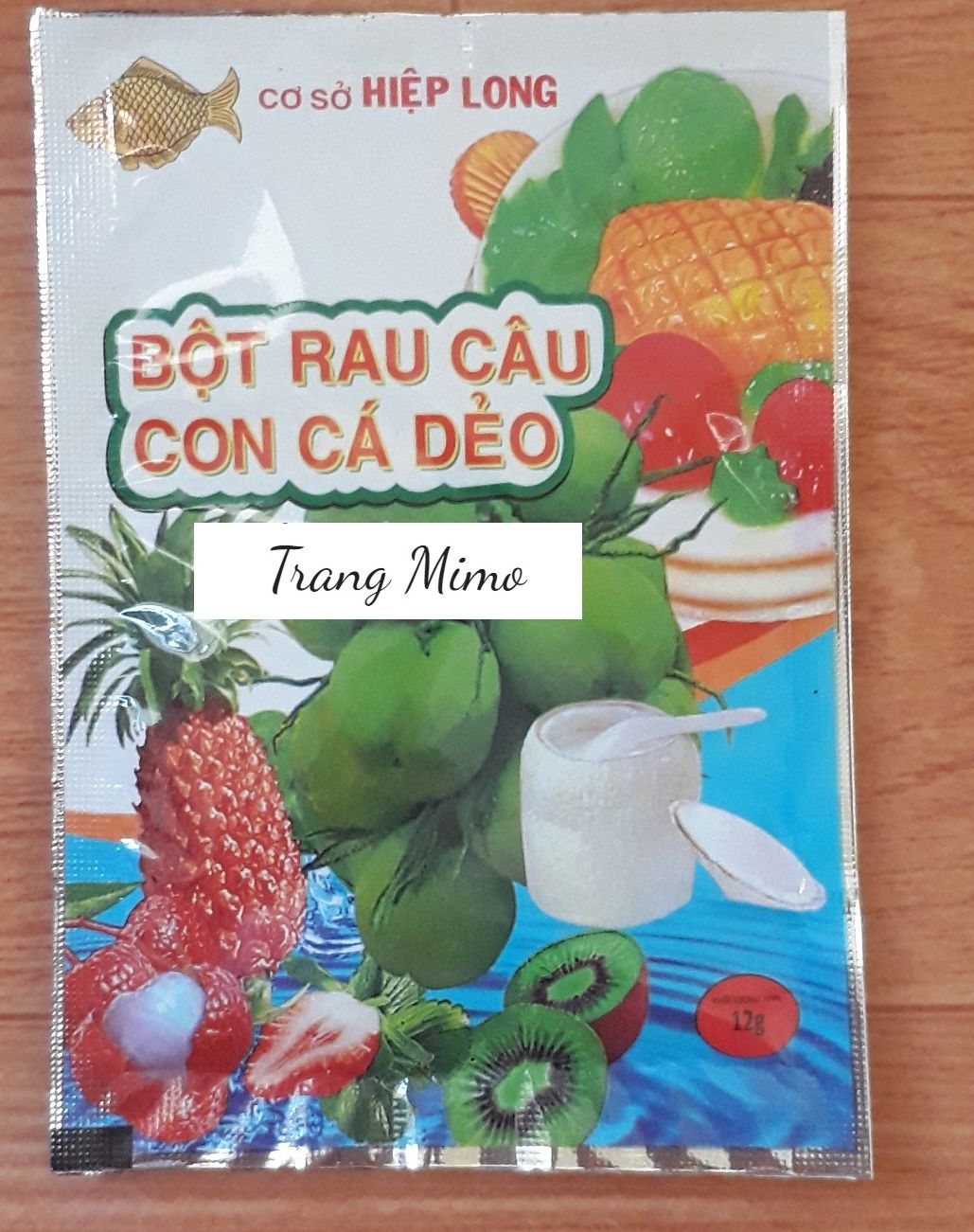Bột rau câu con cá dẻo 12g
