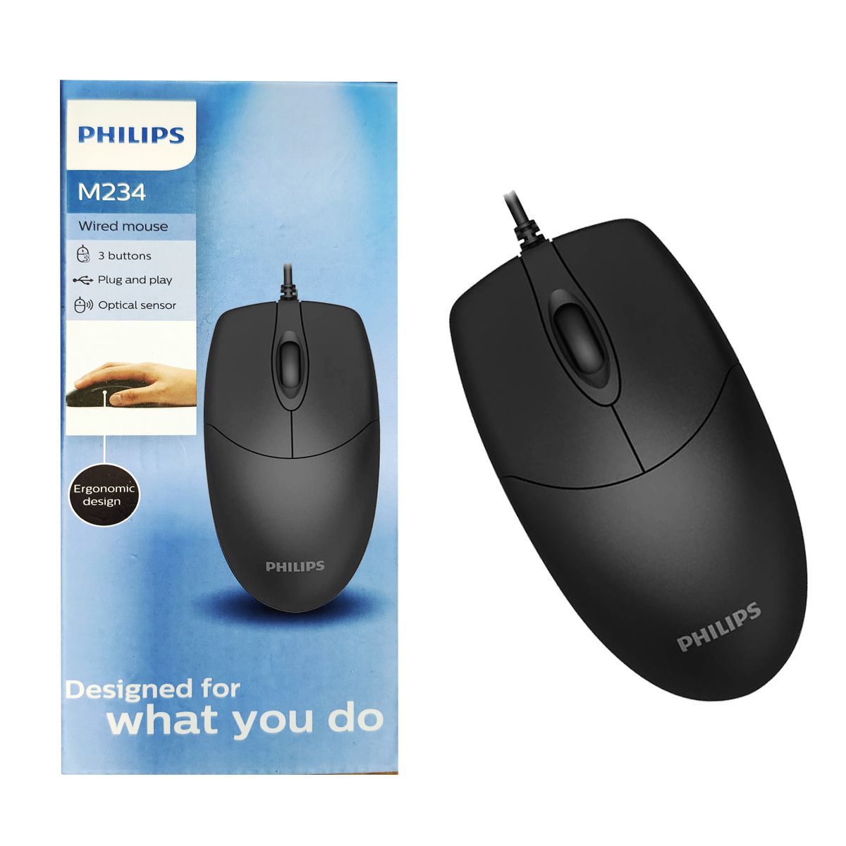 Chuột quang có dây cao cấp Philips M234