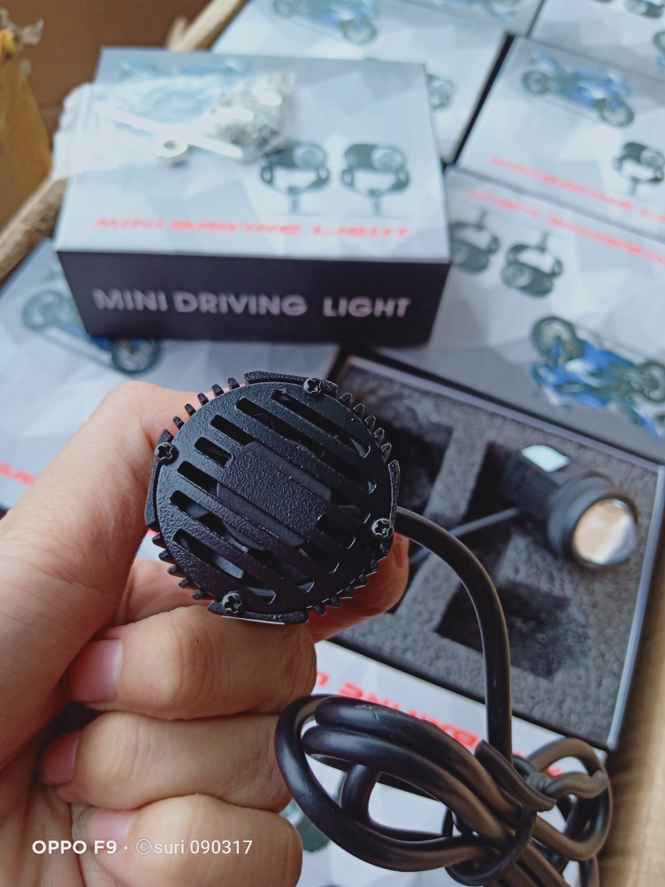 Đèn led trợ sáng bi cầu mini loại 1 cốt pha vàng trắng.(1 cặp)