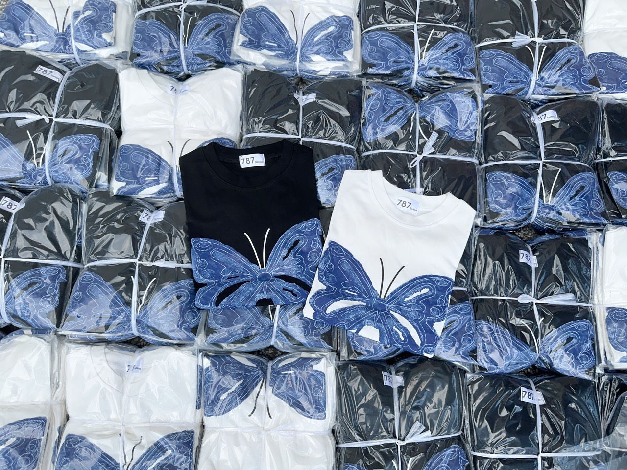 Áo thun Croptop ôm body nữ phối nơ nổi ( Mã Nơ Xanh )