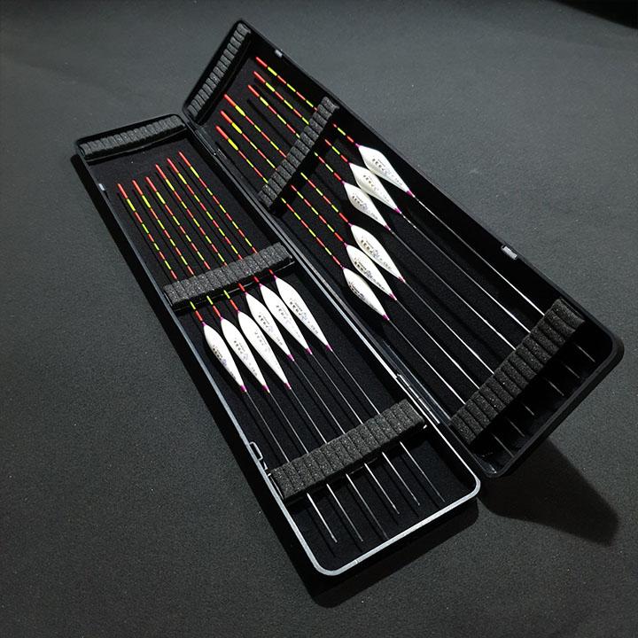 Hộp phao câu đài, hộp 12 phao câu đài nano màu trắng hồng  ( Ngu Long )