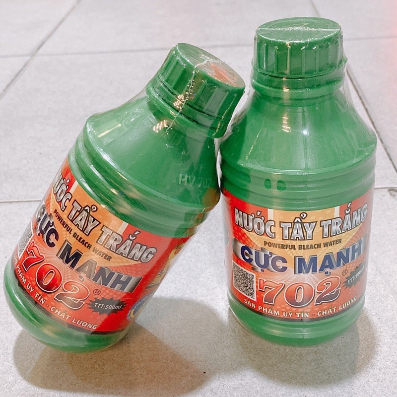 Nước tẩy trắng cực mạnh 702 - chai 500ml (vệ sinh lốc máy, đầu bò xe máy,..)