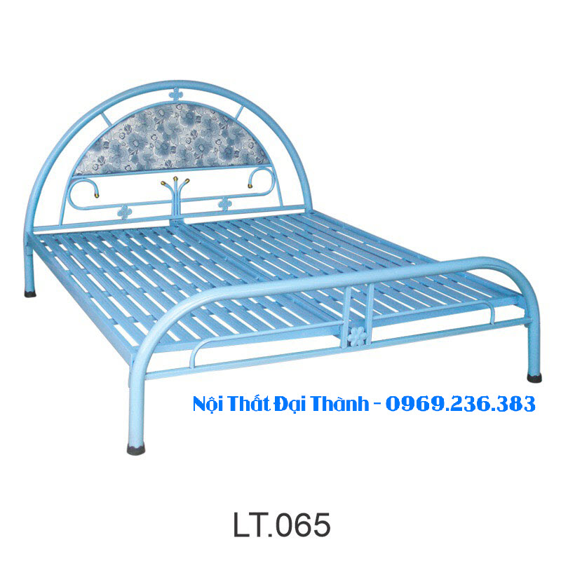 Giường sắt cao cấp 1m6 x 2m Đại Thành mẫu mới