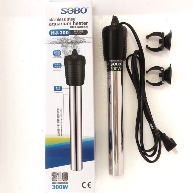 Sưởi Sobo Full Inbox nguyên khối 300W cho hồ cá cảnh
