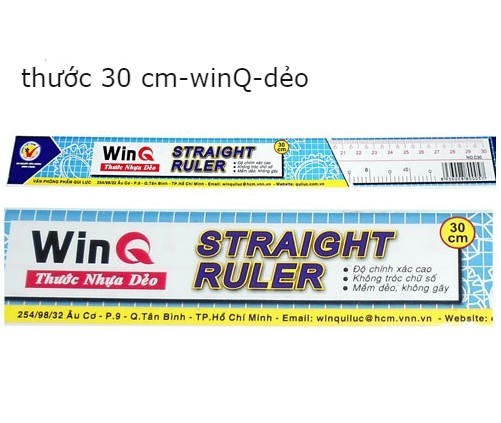 Thước kẻ dùng trong học tập, văn phòng (15/20/30cm)