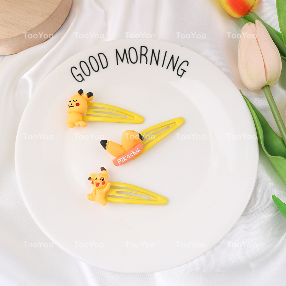 Kẹp tóc mái Pikachu handmade dễ thương cute PK0109