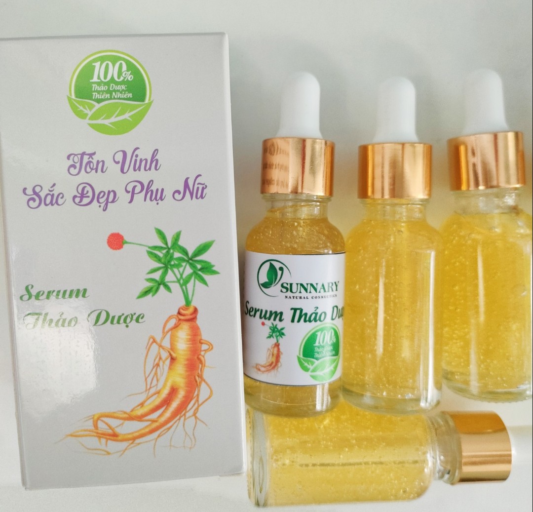 Serum dưỡng vàng Sunary phiên bản cải tiến dưỡng ẩm sau tái tạo cung cấp nước hoàn hảo cho da mềm mượt căng bóng rang ngời phục hồi sau tái tạo thiên nhiên
