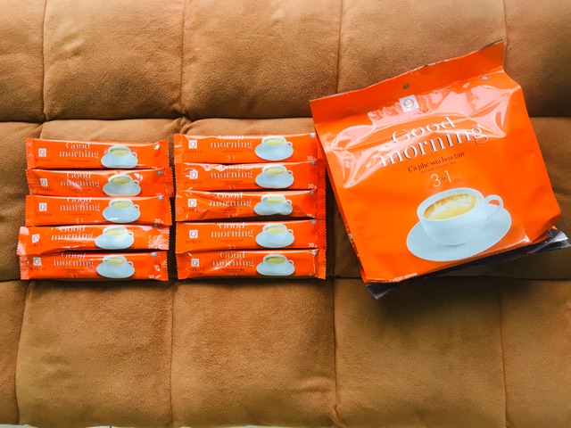 Cà Phê sữa hòa tan 3in1 morning TRẦN QUANG 480G (24 gói x20g)