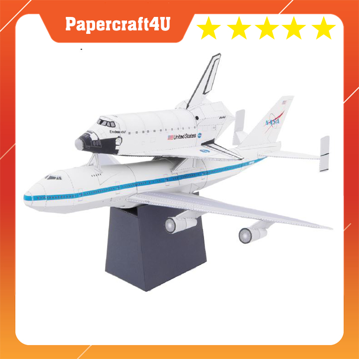 Mô hình giấy Tàu Vũ trụ không gian Shuttle Carrier Aircraft