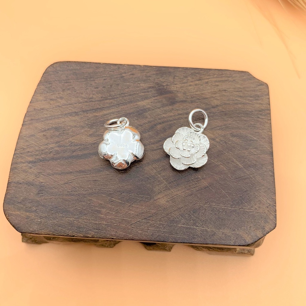 Charm treo hình hoa đào - Charm Bạc 925 - Mã CB655
