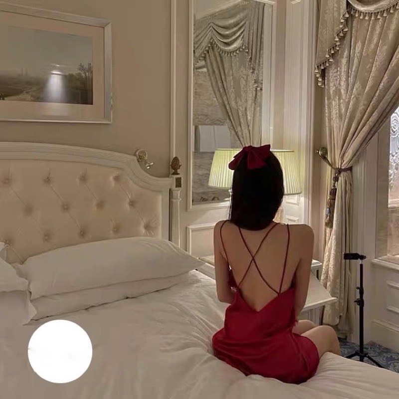 Váy ngủ lụa mềm mại cao cấp , váy ngủ sexy (V01)
