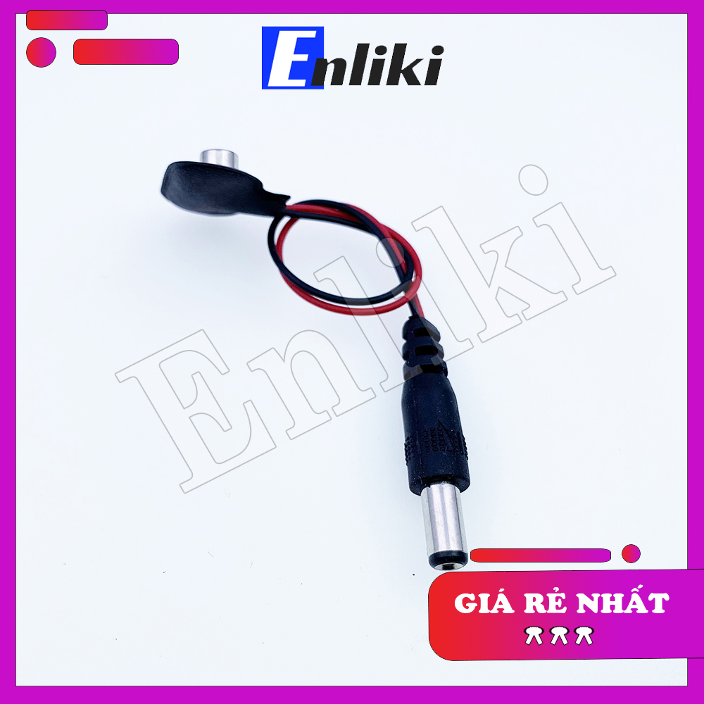 Dây Đế Pin Ra Đầu Jack DC 5.5x2.1mm 9V