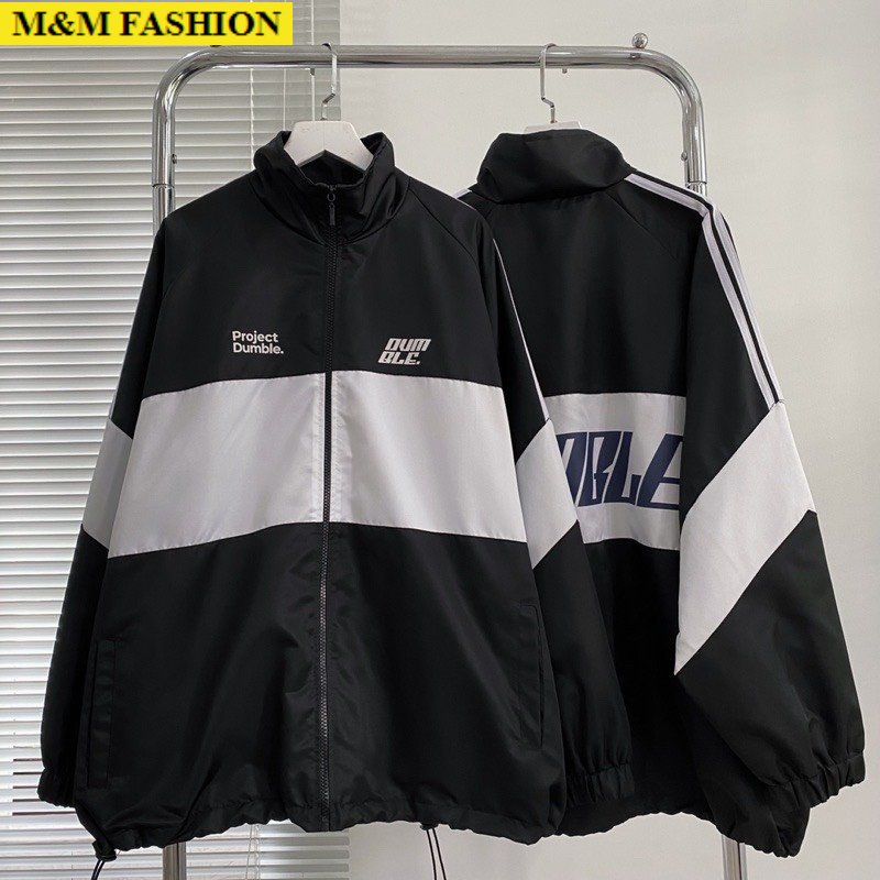 Áo khoác dù 2 lớp dây rút form rộng unisex có túi trong cao cấp d2