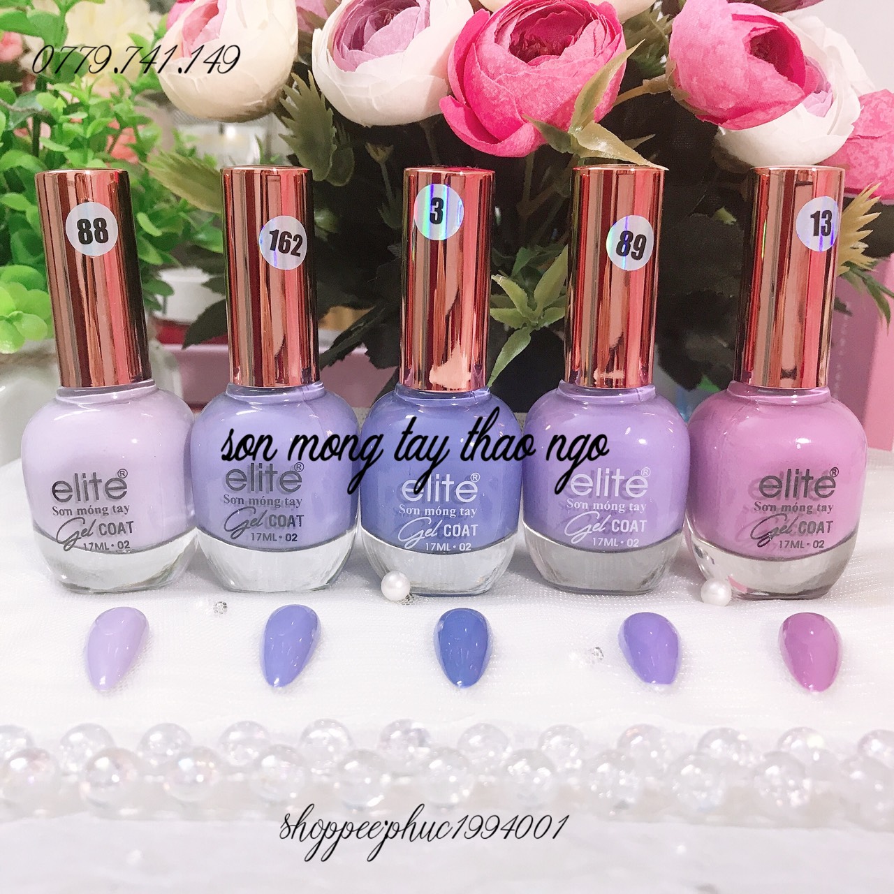 Sơn gel lạnh cao cấp Elite 17ml (không cần hơ máy)