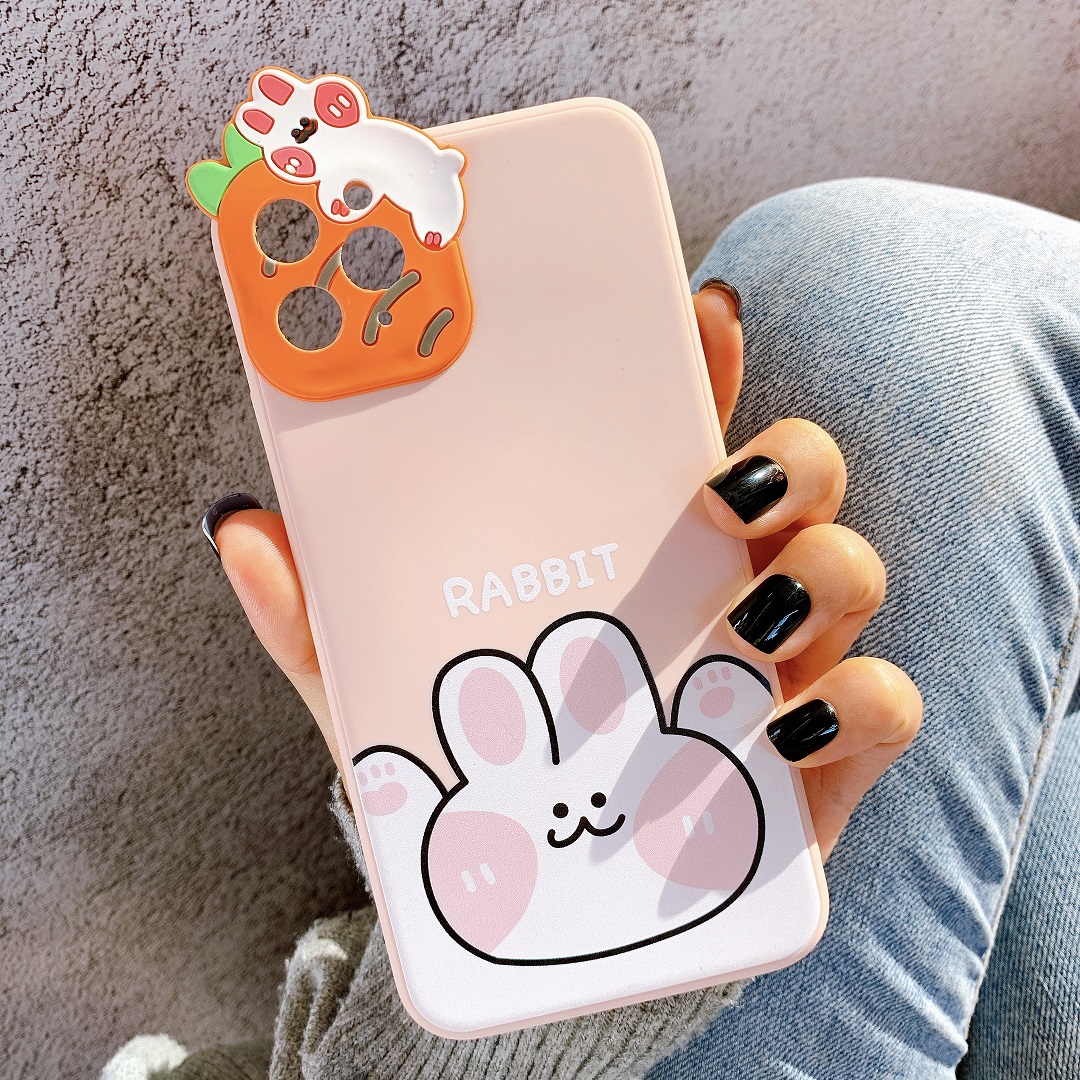 Ốp Lưng Silicon Bảo Vệ CAMERA Rabbit x Bear