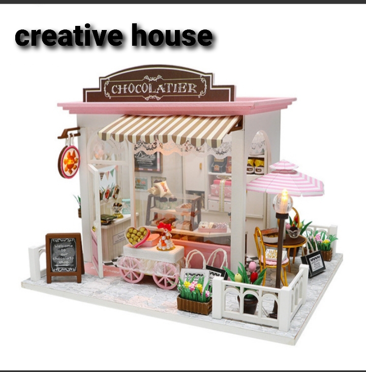 Mô hình nhà gỗ DIY - Tiệm CHOCOLATE