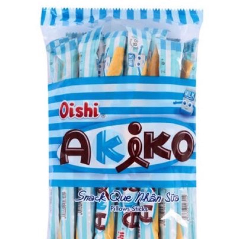 Bánh que Akiko nhân sữa túi 160g (8g x 20 que)