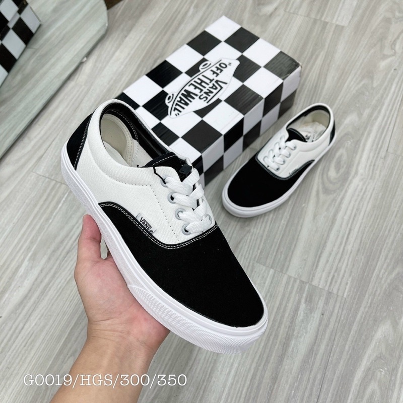 GIÀY VAN.S ERA CLASIC B.LACK WHITW SC [ FREESHIP + BOX ]