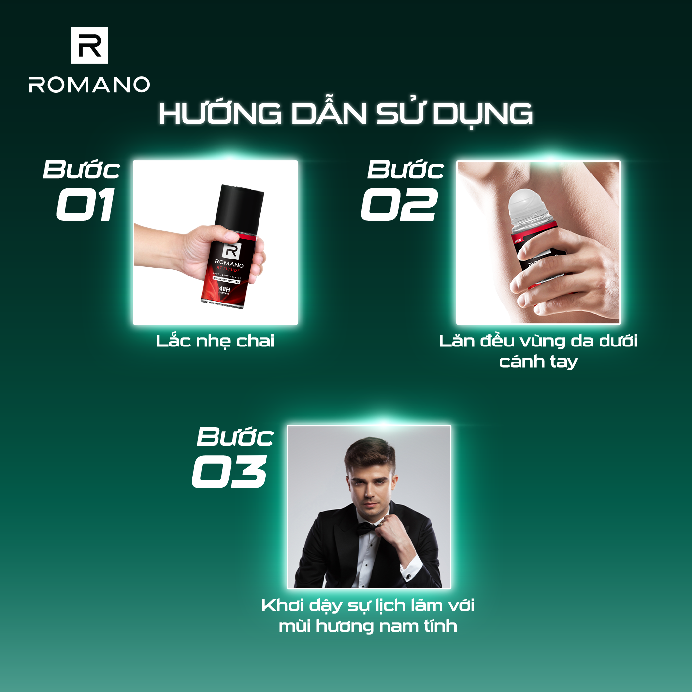Lăn khử mùi Romano Attitude 50ml