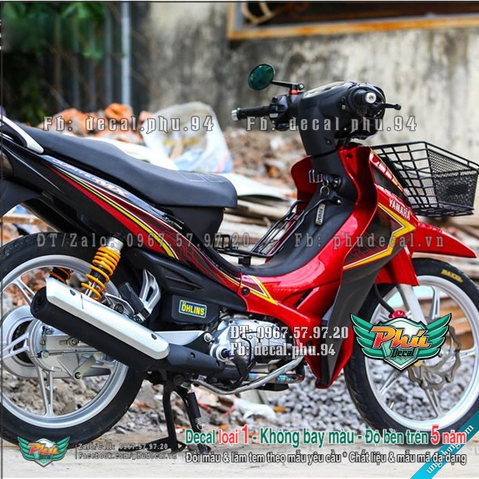 Tem rời Jupiter MX đen đỏ Hàng loại 1