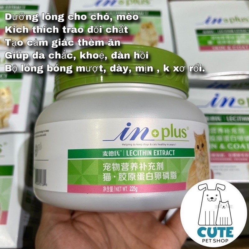 ◆✐ gigilove shop 1 Viên Siêu dưỡng lông mèo mượt lông mèo giảm rụng lông mèo bổ sung dinh dưỡng cho mèo INPLUS