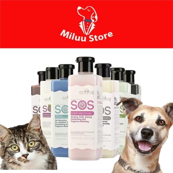 [Sữa Tắm Cho Chó] mèo SOS, giữ màu & dưỡng lông, giảm & phòng ngừa các bệnh về da cho thú cưng (530ml)