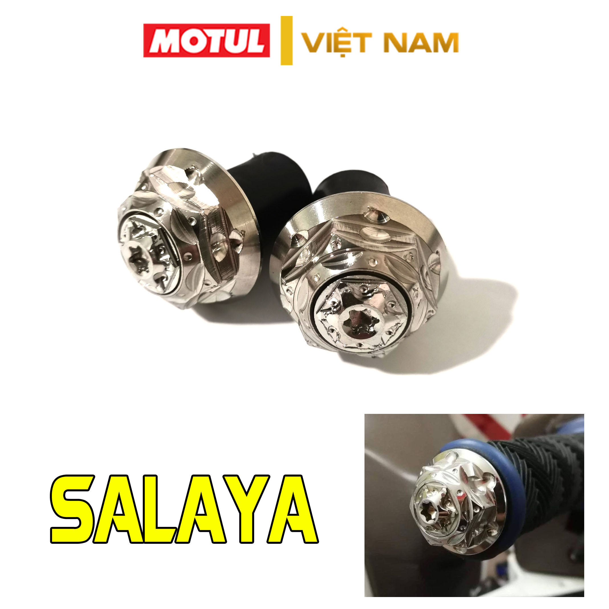 Gù tay lái xe máy winner x, winner, exciter 150, wave, sh 2020, vario mẫu salaya mẫu 3 inox 304