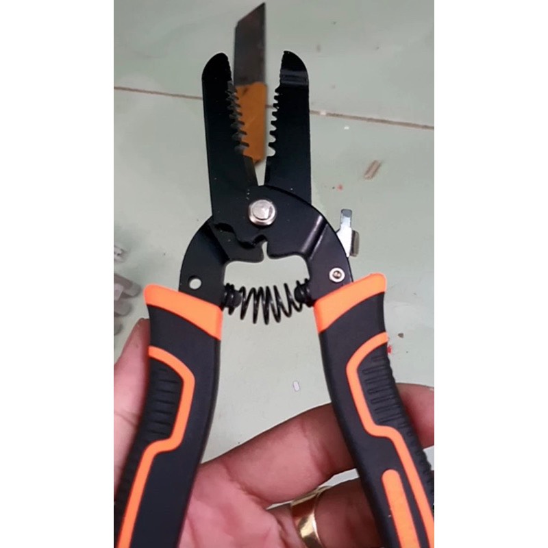 Kìm tuốt dây điện Asaki AK-9100, AK-9101, kìm tuốt dây cáp tự động Asaki, kìm cắt dây điện asaki