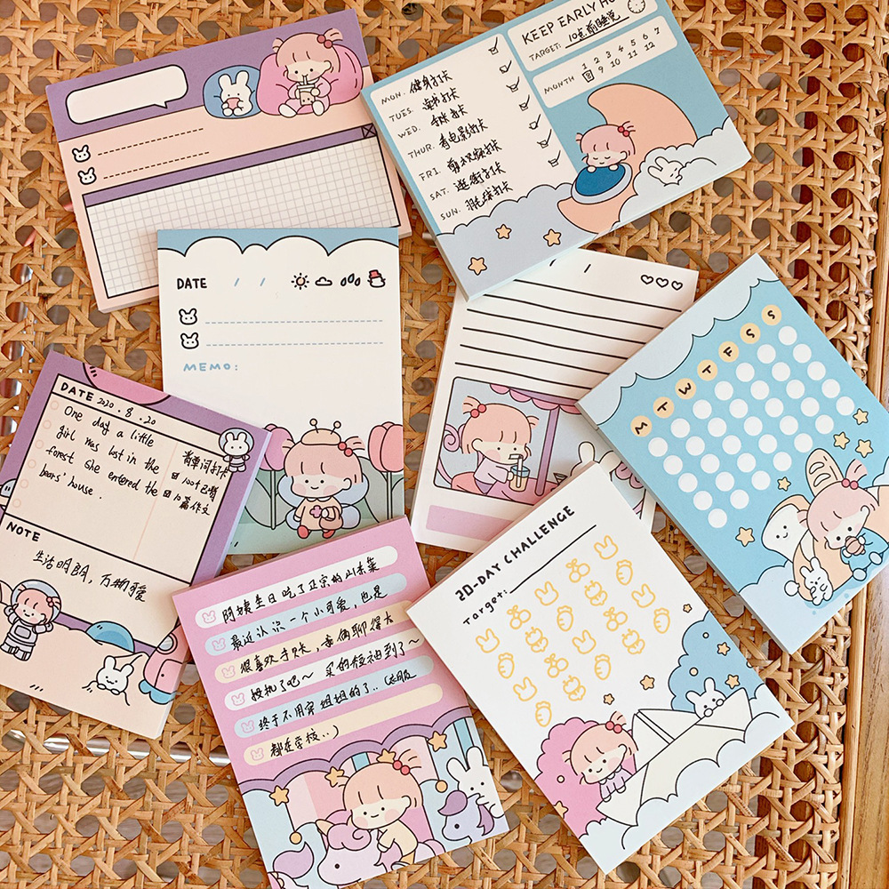 [Có sẵn] Giấy note - sticky note màu pastel xinh xắn