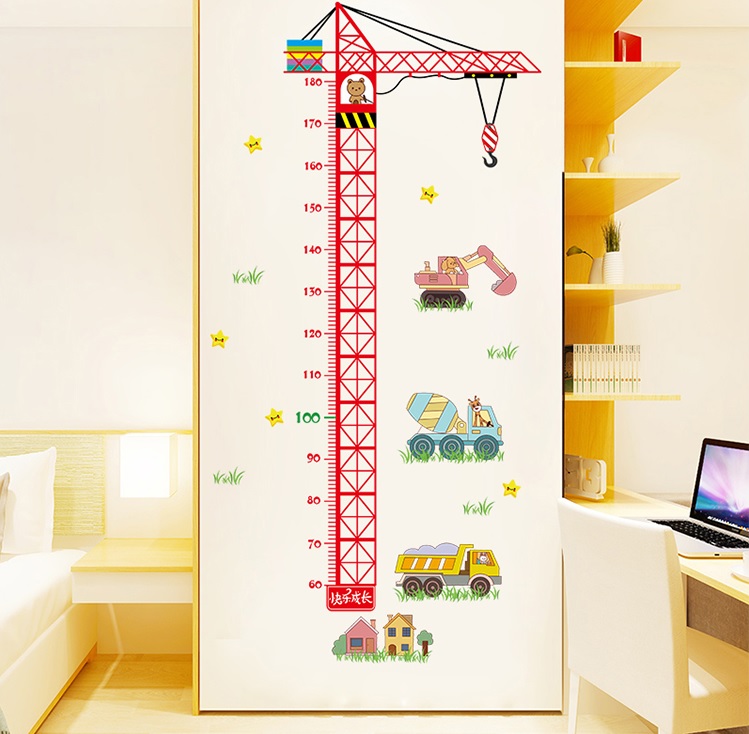 Decal dán tường thước đo chiều cao cho bé - T1 - Vivadecal