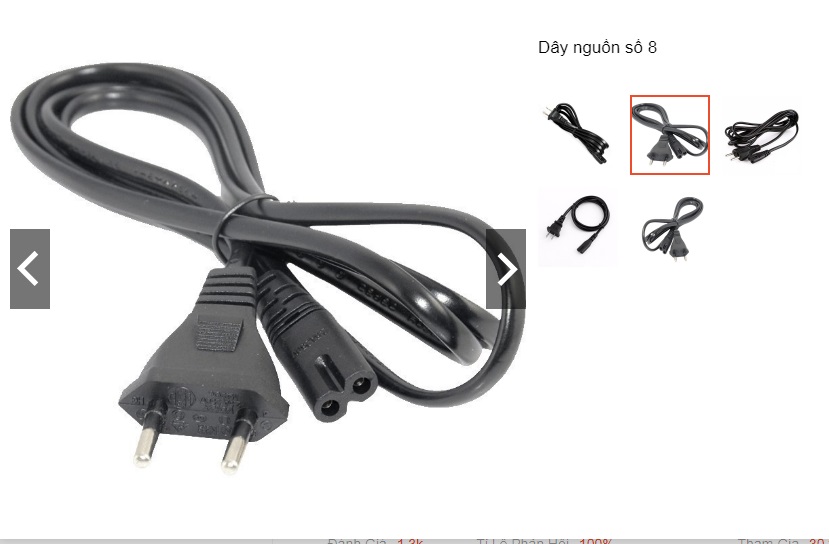 Dây nguồn Số 8 cho các thiết bị điện