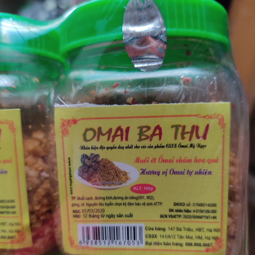 muối ô mai bà thu