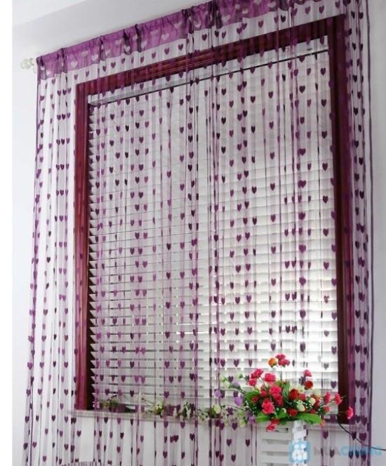 RÈM TREO CỬA HÌNH TIM/HOA 1M x 2M