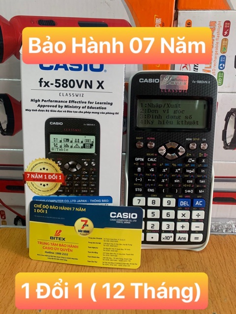 [HCM]MÁY TÍNH Casio FX 580VNX (Bảo Hành 07Năm) Casio 580VN X