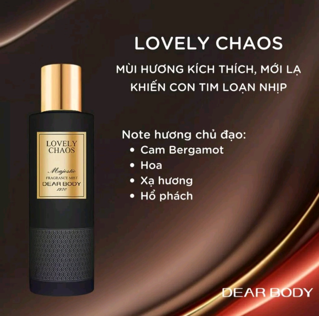 XỊT THƠM BODY THƯỢNG HẠNG DÀNH CHO NAM GIỚI DEAR BODY HƯƠNG NƯỚC