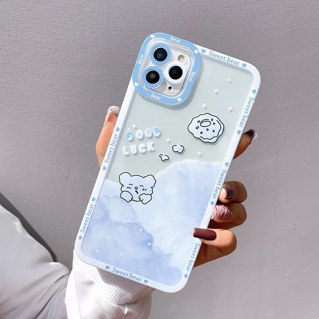 Ốp Lưng Silicon Chống Sốc Viền Nổi Cloud Sky