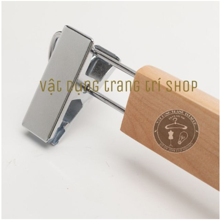 Móc Kẹp Gỗ Treo Quần Áo Cao Cấp 32cm ( Bộ 10 móc )
