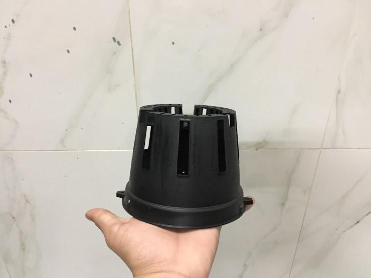 Combo chậu nhựa đen size 14cm=10cai