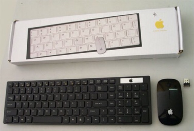 Combo bàn phím + chuột không dây, mouse + keyboard lớn