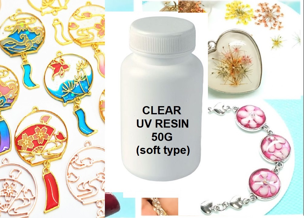 Keo Resin UV Loại Dẻo 50G Nhanh Khô Trong Suốt Làm Thủ Công Handmade, Dán Mica, Dán Kính, Dán Phụ Kiện, DIY Resin - Trường Thịnh Sài Gòn