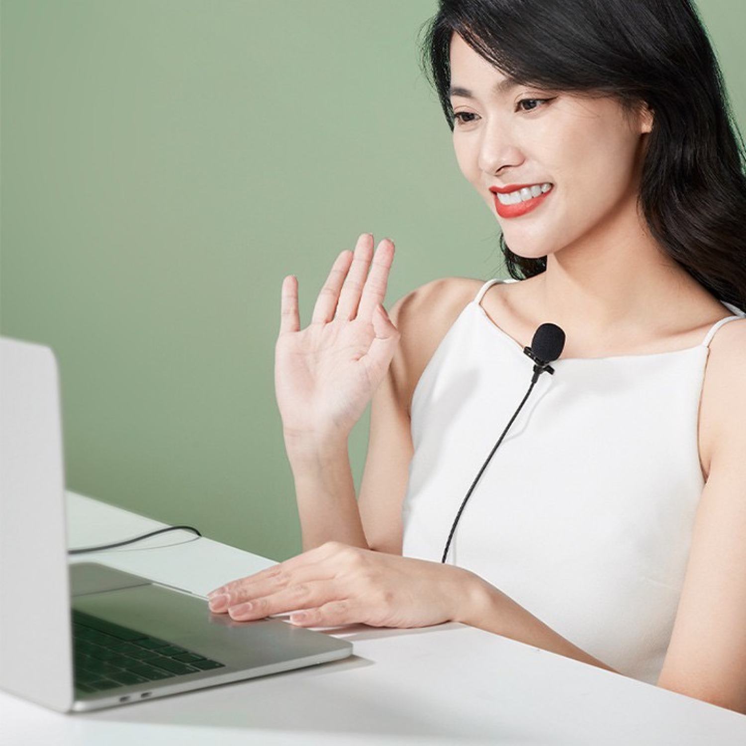 Micro cài áo Lavalier Microphone hàng chuẩn Jack 3.5mm, cổng Lightning, cổng Type-C cho điện thoại