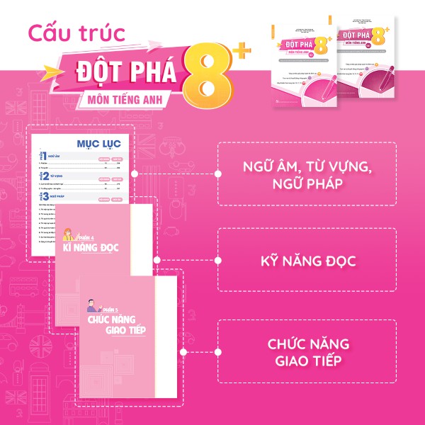 Sách - Đột phá 8+ môn Tiếng Anh - tập 2 (tái bản 2020)